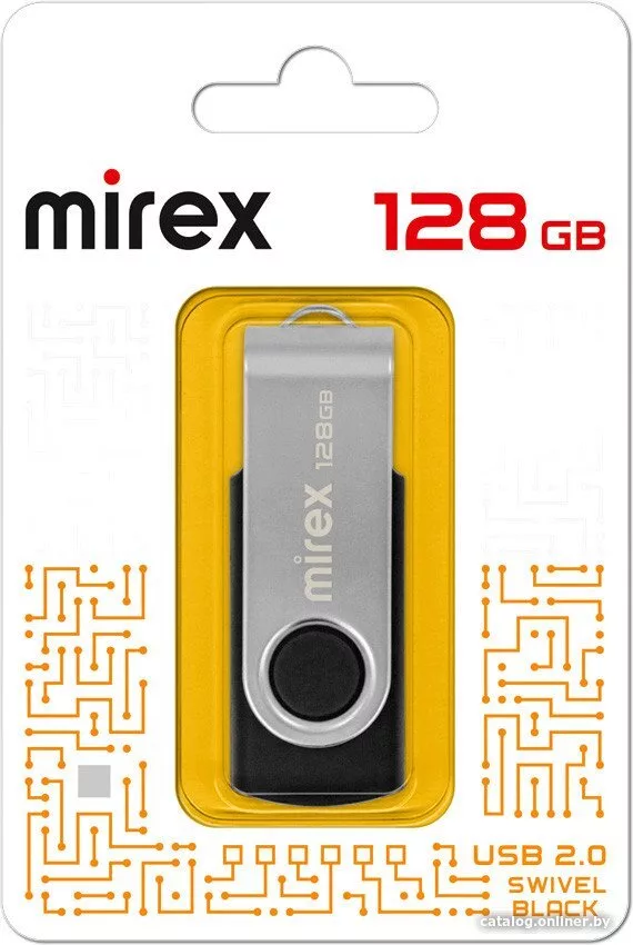 USB Flash Mirex Color Blade Swivel Rubber 2.0 128GB 13600-FMURS128