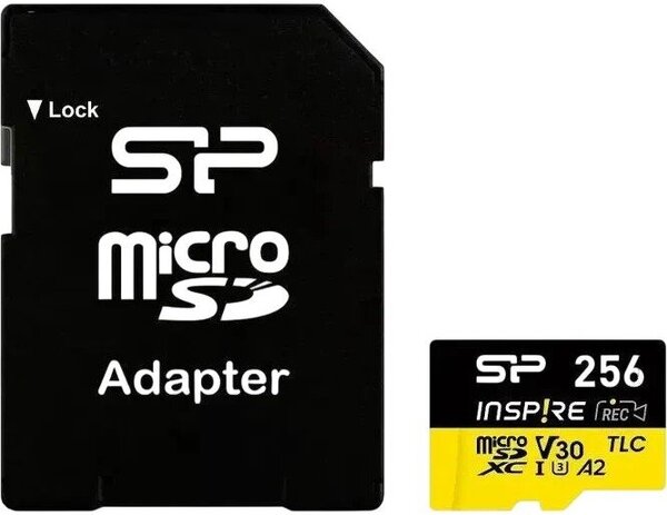Карта памяти Silicon-Power Inspire microSDXC SP256GBSTXLA2V1NSP 256GB