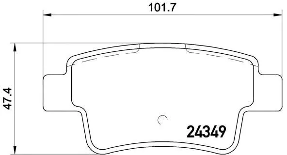 Тормозные колодки Brembo P59057