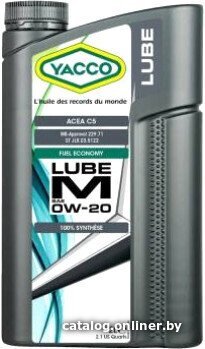 Моторное масло Yacco Lube M 0W-20 1л