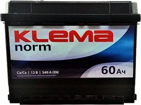 Автомобильный аккумулятор Klema Norm 6СТ-60А3(0) (60 А·ч)