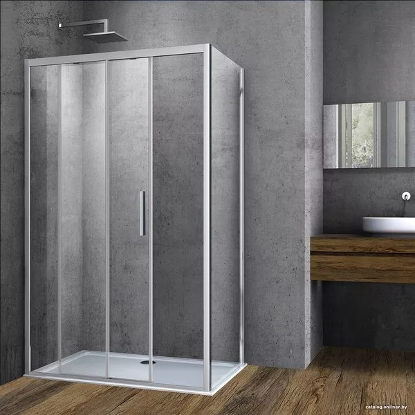 Душевой уголок Vincea Soft VSR-3SO9013CL (хром/прозрачное)