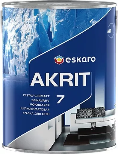 Краска Eskaro Akrit 7 TR 2.7л (прозрачная база)