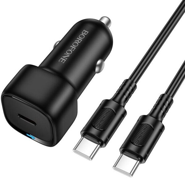Автомобильное зарядное Borofone BZ34A USB Type-C (черный)