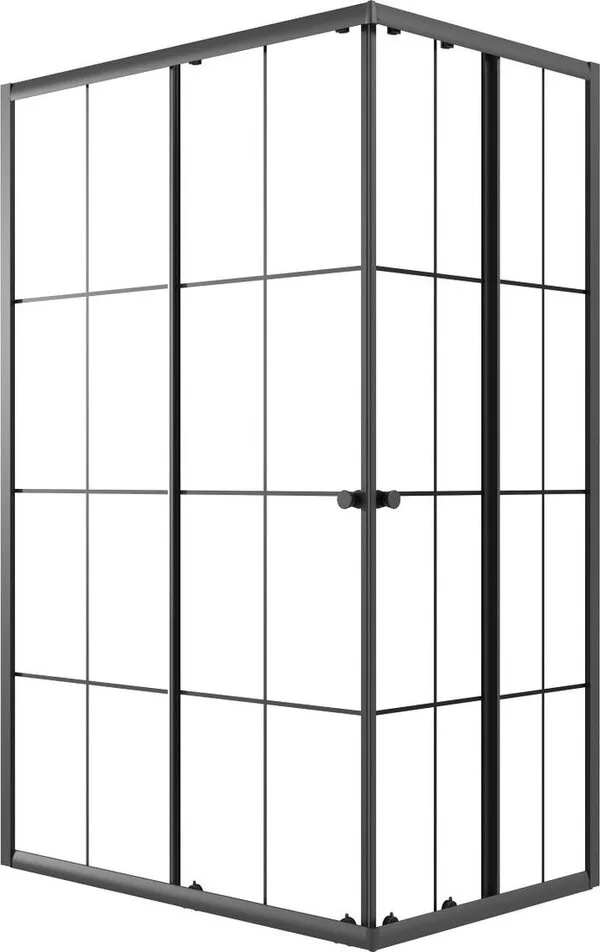 Душевой уголок Niagara Eco NG-1018-14QKL 100x80x190 (черный/стекло кле