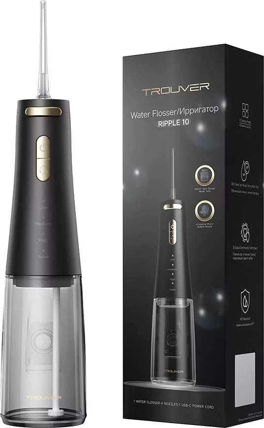 Ирригатор  Trouver Ripple 10 water flosser Black AWF14A
