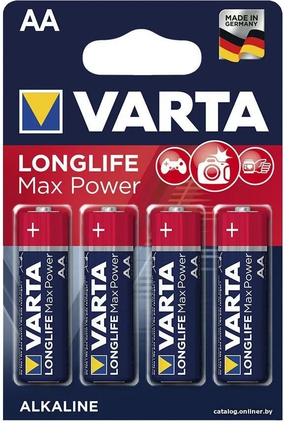 Батарейка Varta Longlife Max Power Bli 4 AA 04706101404 4 шт