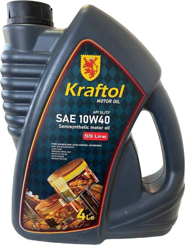 Моторное масло Kraftol API SL/CF SAE 10W-40 4л