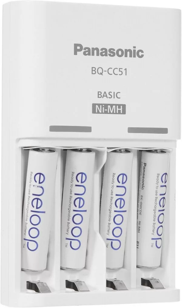 Аккумуляторы + зарядное Panasonic Eneloop Basiс Charger K-KJ51MCD04E