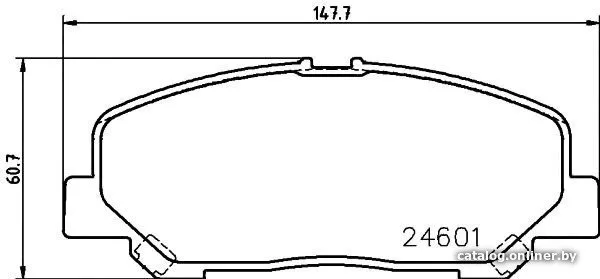 Тормозные колодки Textar 2460101