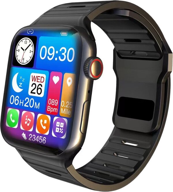 Умные часы Profit WS-GS38 Pro (черный, с черным силиконовым ремешком)