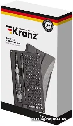 Набор трещотка с головками и битами Kranz KR-12-4755 (106 предметов)