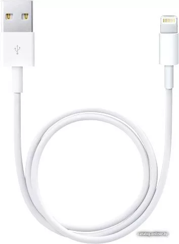 Кабель Apple USB 2.0 Type-A - Lightning (0.5 м, белый)