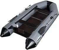 Моторно-гребная лодка Vivax Т330 с полом-книгой (с килем, серый/черный