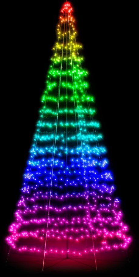 Светодиодная гирлянда Twinkly Light Tree 500 LED RGBW Generation II