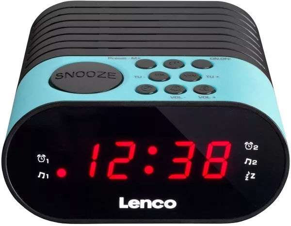 Настольные часы Lenco CR-07 (голубой)