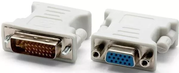 Адаптер USBTOP DVI-I – VGA (белый)