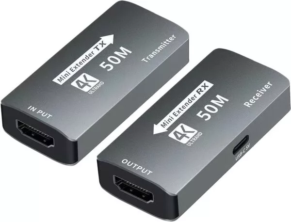 Усилитель сигнала USBTOP HDMI UltraHD 4К по витой паре RJ45 (LAN) до 5