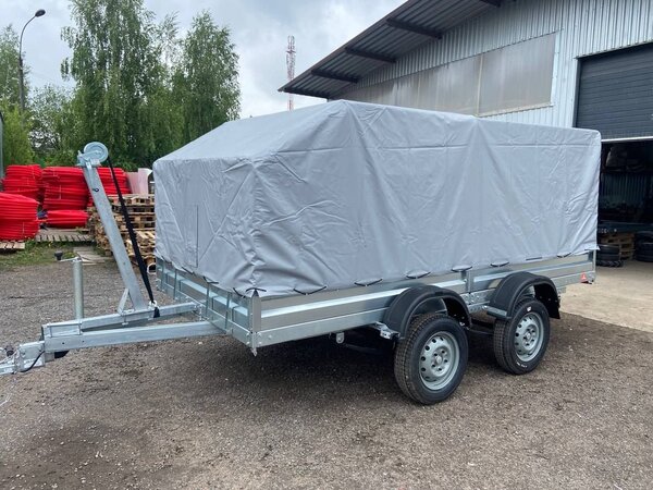Двухосный прицеп AvtoS A40U2B (4000x2000x300, R16, ресс. 3302 ГАЗ-1лис