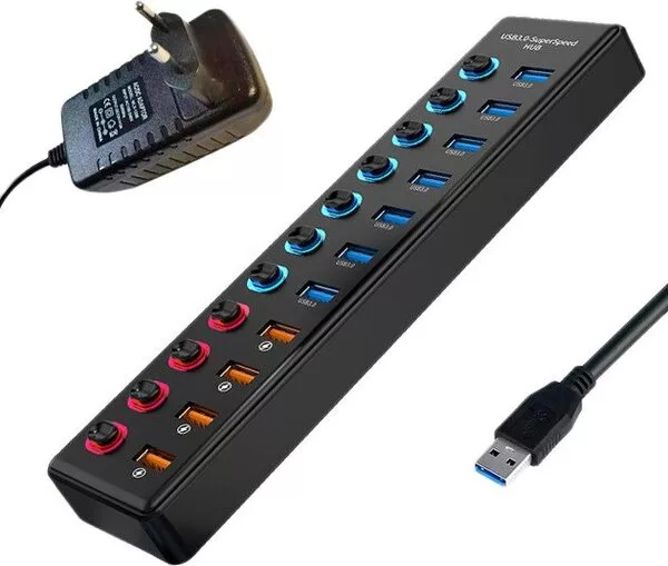 USB-хаб USBTOP USB Type-A - 11xUSB Type-A 559235