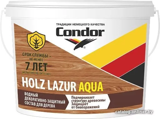 Пропитка Condor Holz Lazur Aqua (0.9 кг, венге)