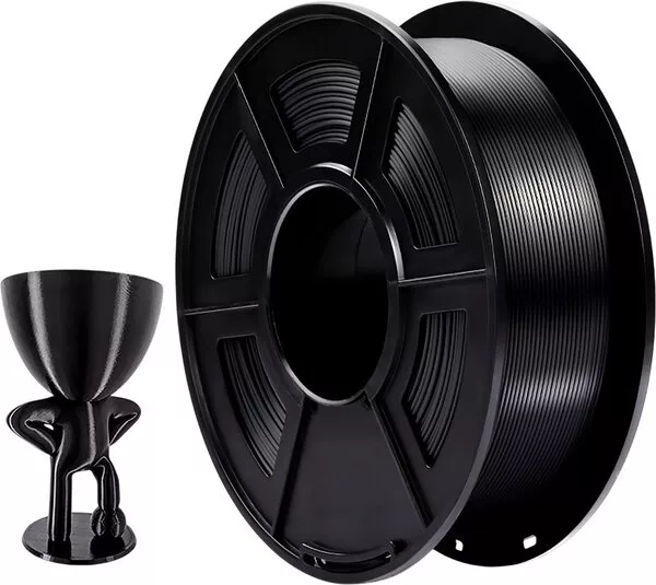 Филамент NV Print NV-3D-SILK-PLA-P-BLACK (1.75мм, 1кг, черный)