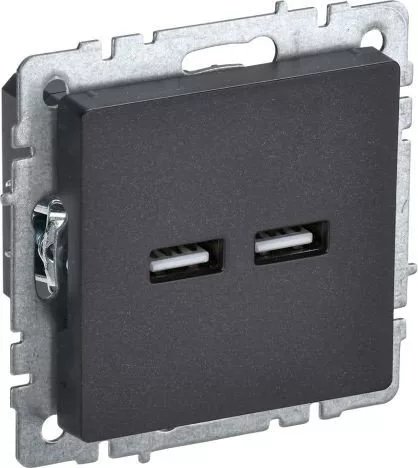 Розетка USB IEK Brite BR-U21-D31-K02