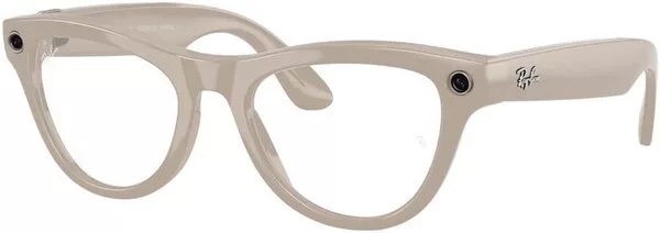 Умные очки Ray-Ban Meta Skyler RW4010 (серый глянцевый/прозрачный/сини