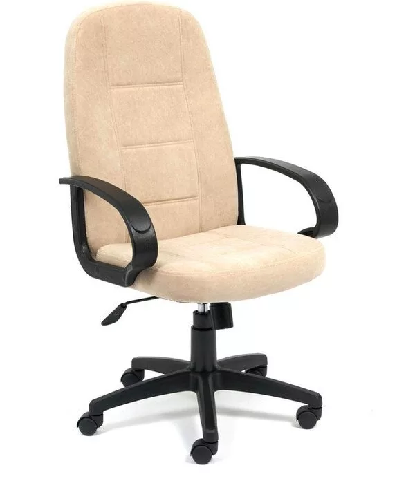 Офисное кресло TetChair СH-747 (флок, бежевый)