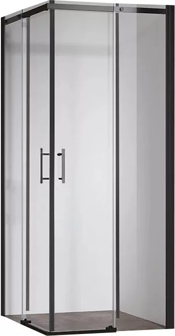 Душевой уголок Veconi 90x90 RV50B-9090-01-C8 (стекло прозрачное/черный