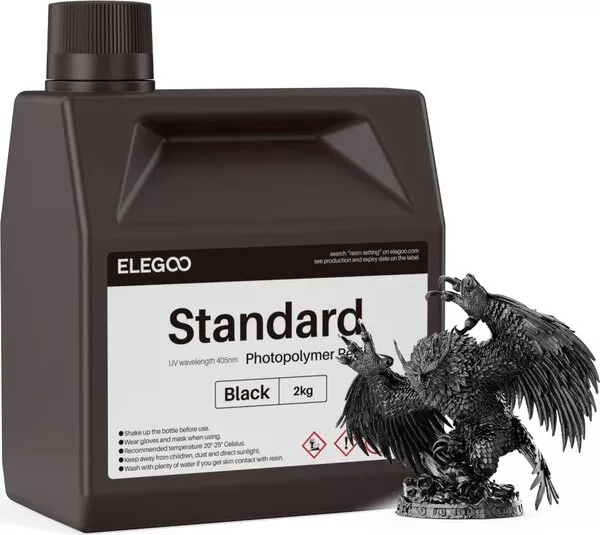 Изображение Фотополимер Elegoo Standard 2кг (черный)