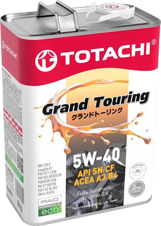 Моторное масло Totachi Grand Touring 5W-40 4л