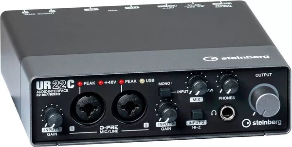 Аудиоинтерфейс Steinberg UR22C (черный)