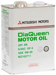Моторное масло Mitsubishi DiaQueen SN 0W-20 (MZ102711) 4л