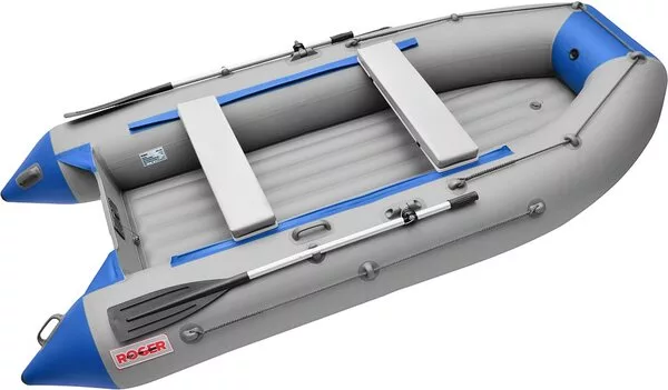 Моторная лодка Roger Boat Trofey 3100 (без киля, серый/синий)