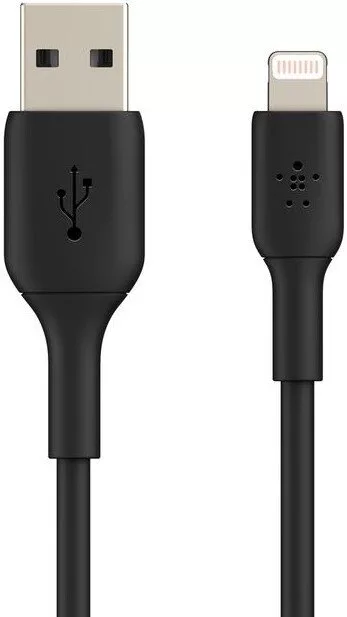 Кабель Belkin CAA001bt2MBK USB Type-A - Lightning (2 м, черный)