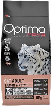 Сухой корм для кошек Optimanova Cat Adult Salmon & Potato 2 кг