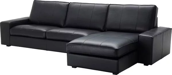 Угловой диван Ikea Kivik Grann/Bomstad черный s39443191