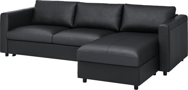 Угловой диван Ikea Vimle Grann/Bomstad черный s59477359