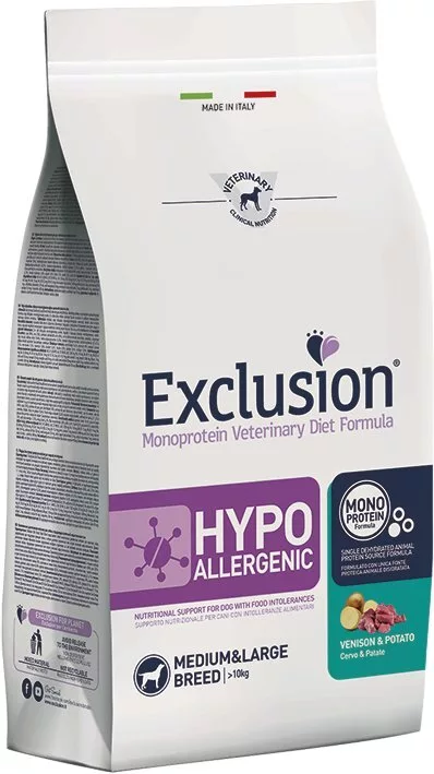 Сухой корм для собак Exclusion Monoprotein Vet Diet Hypoallergenic Med