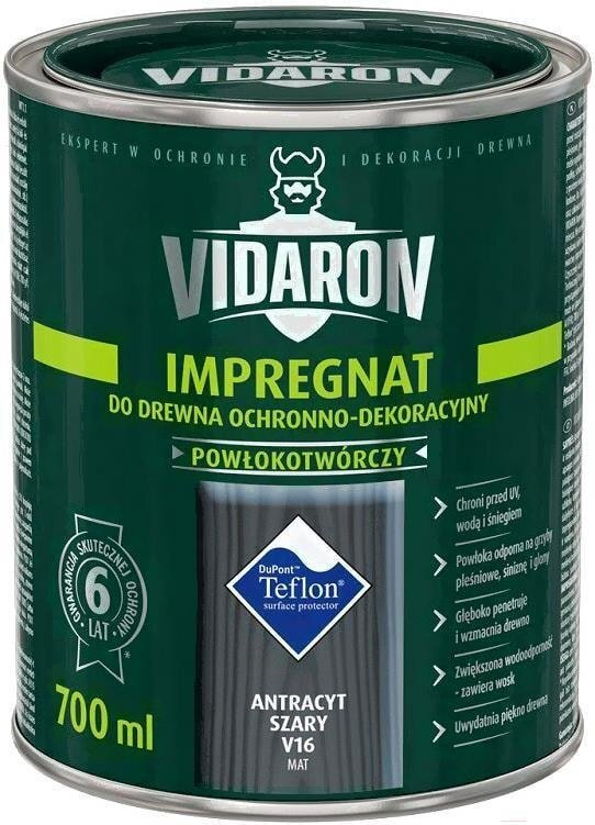 Пропитка Vidaron Impregnant V16 0.7 л (антрацит)