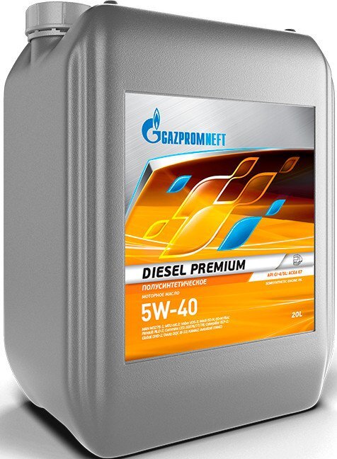 Моторное масло Gazpromneft Diesel Premium 5W-40 API CI-4/SL ACEA E7 20