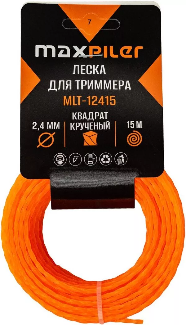 Леска для триммера MaxPiler MLT-12415