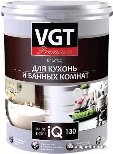 Краска VGT Premium для кухни и ванной комнаты IQ130 База А 2 л (белый)