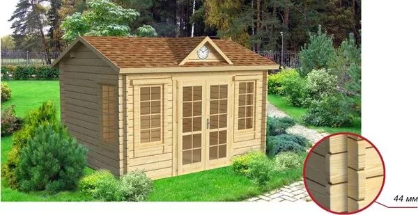 Садовый домик Vi Lario Clockhouse 4x3-44 (с полом)