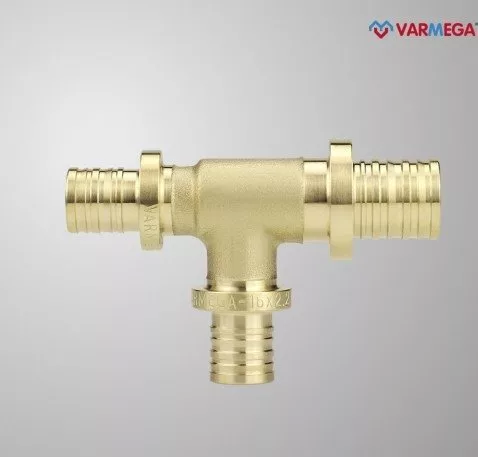 Фитинг Varmega Тройник переходной Slide-fit 25x20x16, аксиальный VM505