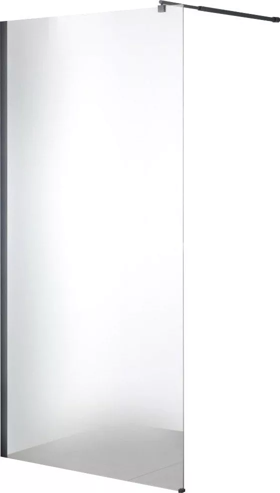 Душевая стенка Saniteco Walk-In SN-W6MB90 (90x200, матовое стекло, чер