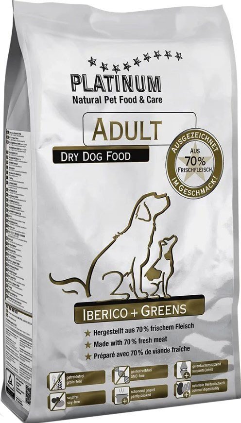 Сухой корм для собак Platinum Adult Iberico & Greens 1.5 кг