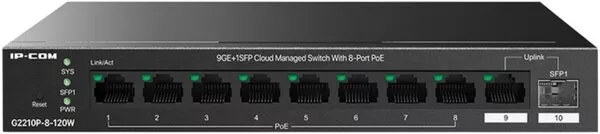 Настраиваемый коммутатор IP-COM G2210P-8-120W