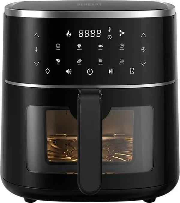 Аэрогриль (аэрофритюрница) Beheart Smart Air Fryer 8L AF-E8003-AS (с е